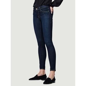 FRAME Le Skinny de Jeanne Dark Wash Ankle Zip Denim Jeans - Size 27